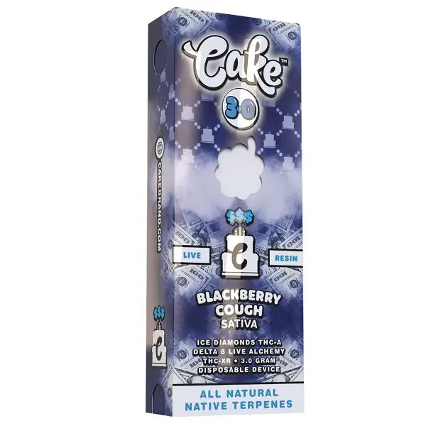 CAKE 3000mg Live Resin THC Vape Pen - Blackberry Cough