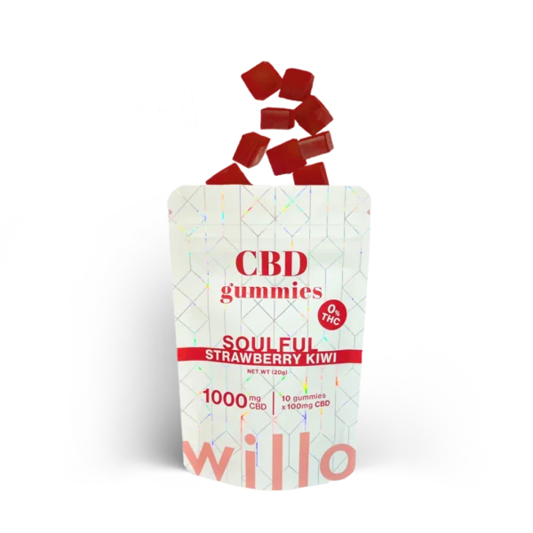 Willo 1000mg CBD Gummies USA - Strawberry Kiwi Gummies