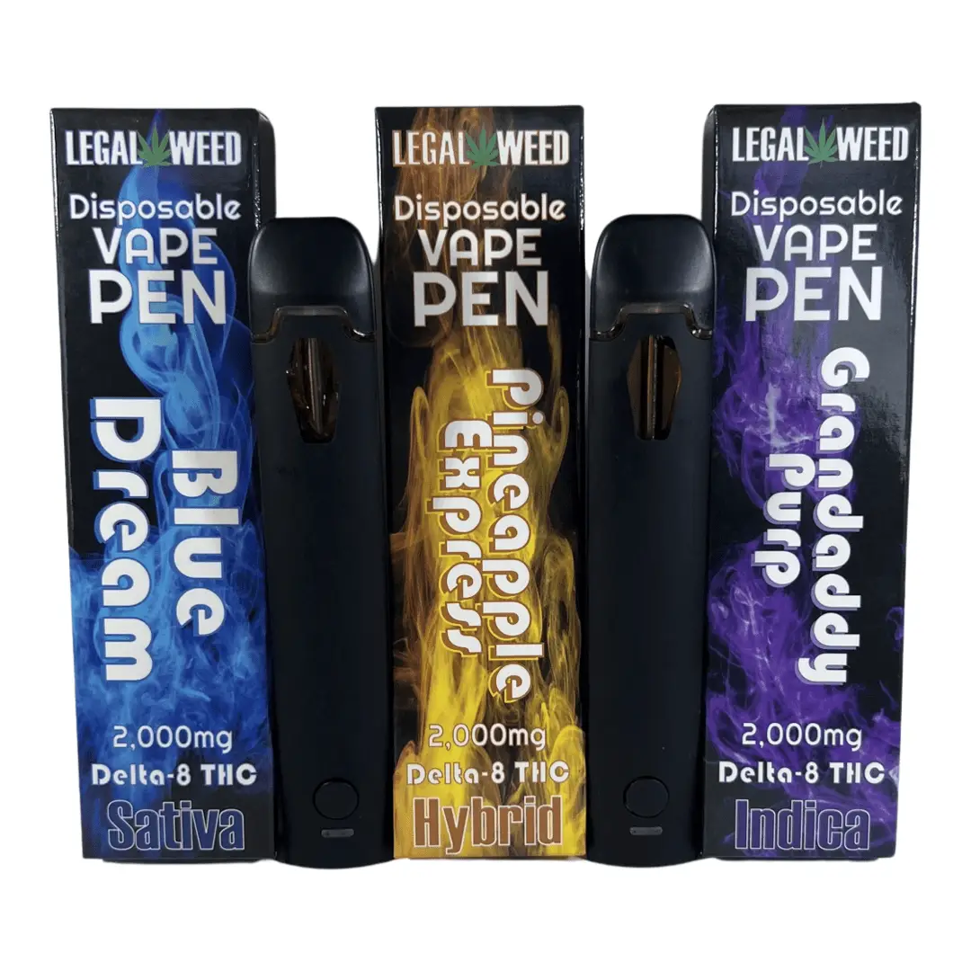 Legal Weed - Delta 8 THC Vapes - 2000mg