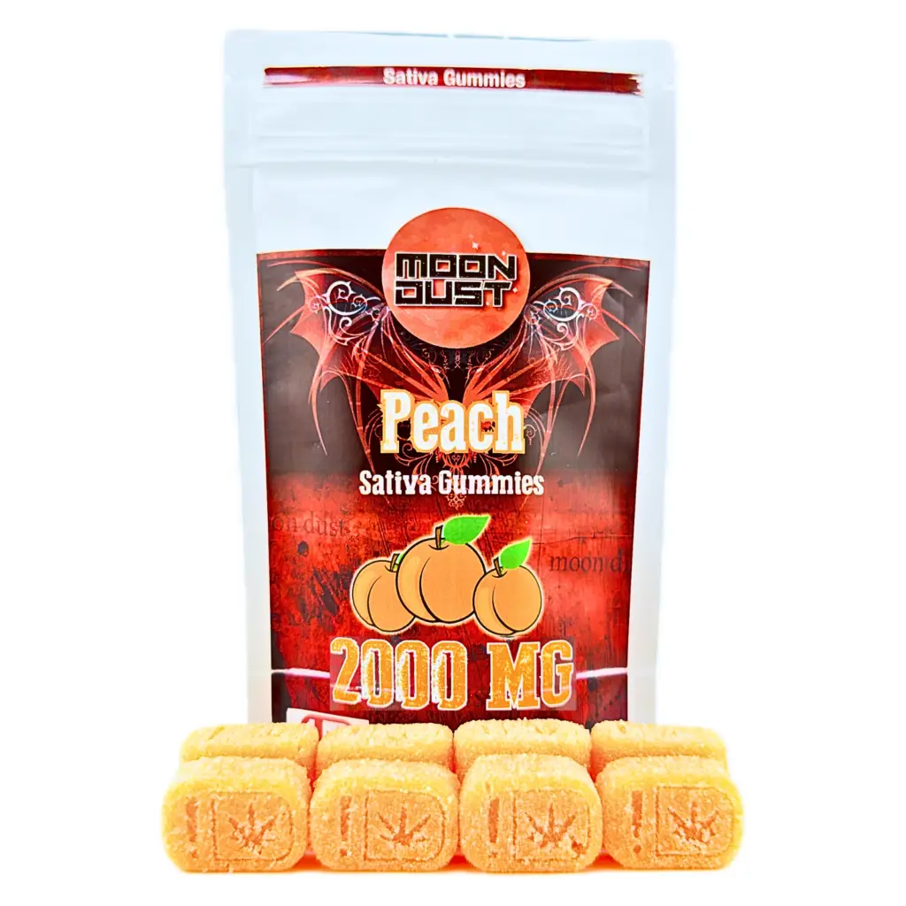 Moondust - 2000mg THC Gummies - Peach