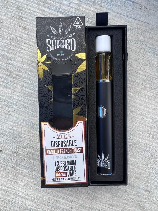 Smashed - 1000mg Disposable THC Vape Pen USA - Vanilla French Toast